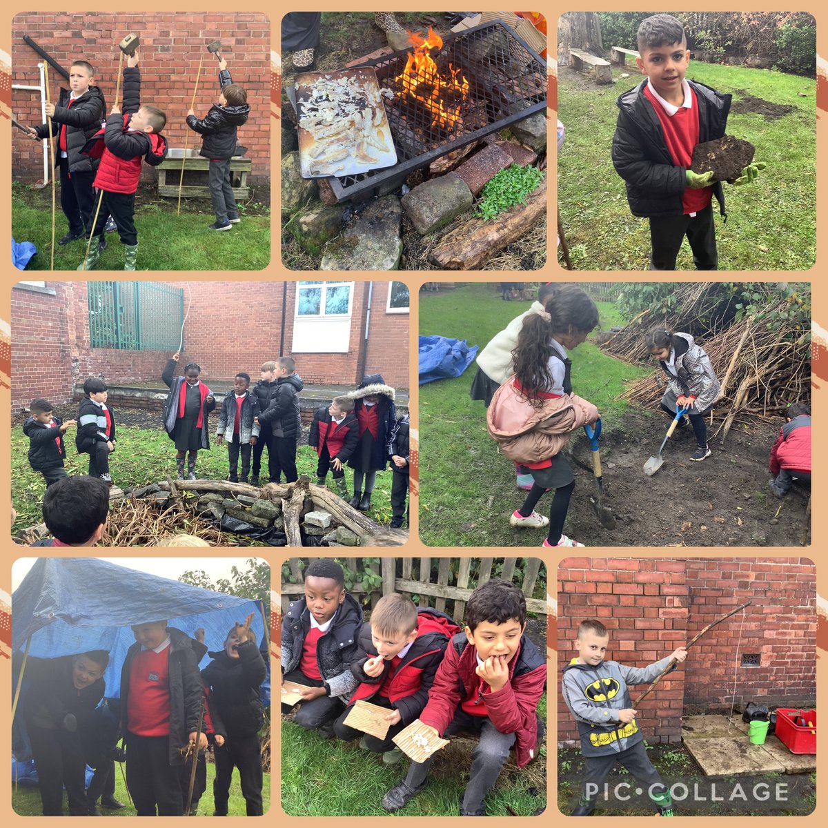 Year 3 went back to the Stone Age this afternoon to live like Stone Age people. We cooked our food on the fire, made our own tools and shelters then went fishing! An afternoon well spent! <a href="/Miss_Carr_Falla/">Miss Carr</a> <a href="/FallaParkSchool/">Falla Park Community Primary School</a>
