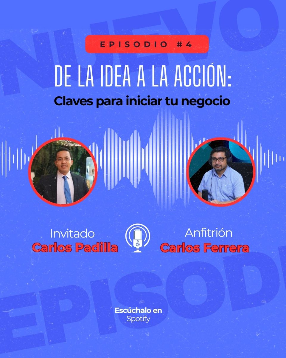 #PodcastConexiones De la idea a la acción: claves para iniciar tu negocio. Invitado: Carlos Padilla, asesor empresarial.  open.spotify.com/episode/5WgDnz…