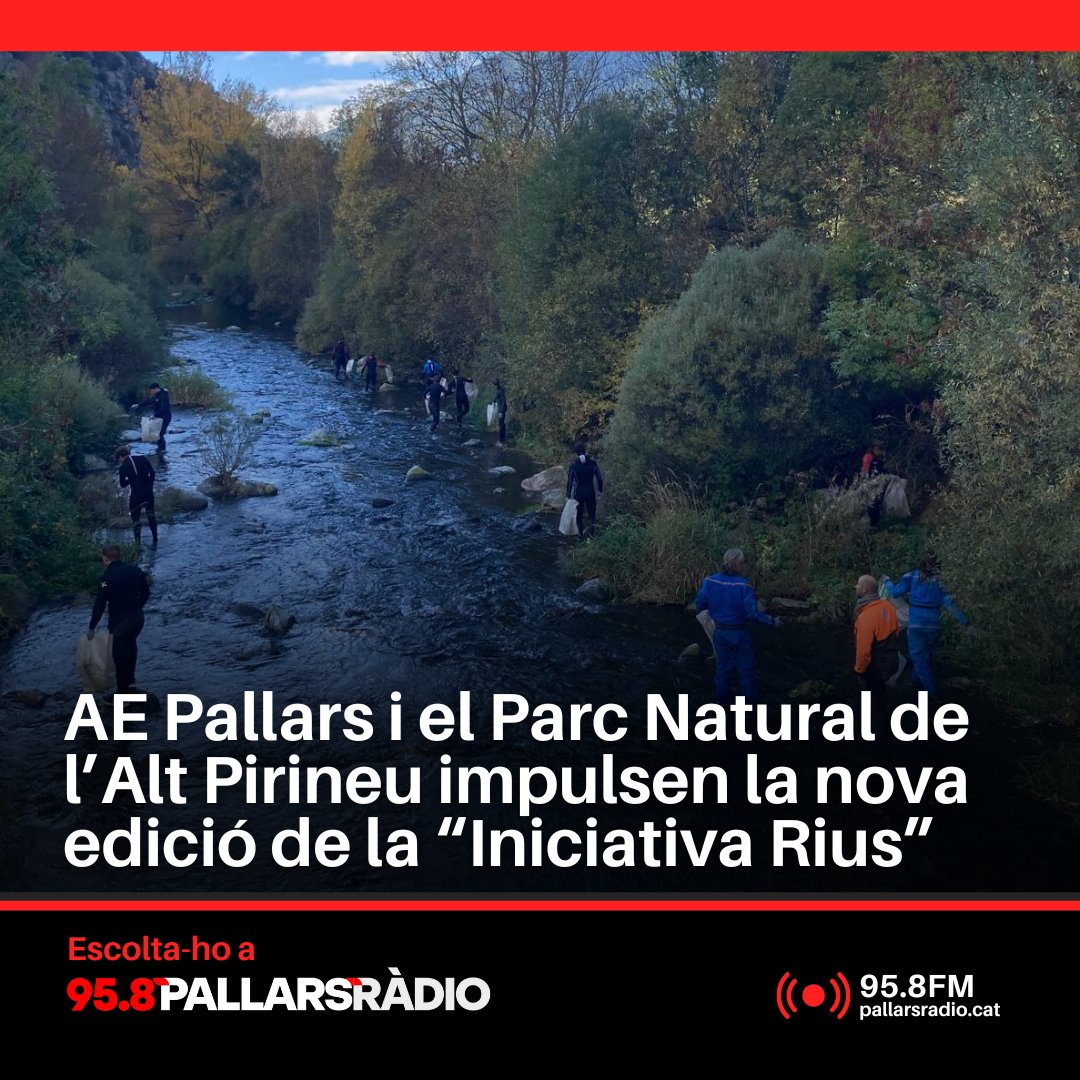 🏔️@aepallars i el <a href="/pnaltpirineu/">Parc Natural de l'Alt Pirineu</a>  tornen amb una nova edició del projecte de neteja i conscienciació ambiental

🧤 Voluntaris i escoles recorreran la Noguera Pallaresa per recollir deixalles i aprendre a cuidar el nostre entorn.

🎙️Tot això i més a Ràdio Tremp 
📻95.8 FM