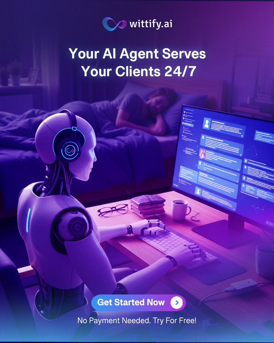 Your AI Agent who never sleeps. 🤖

Give your clients instant, always-on support with Wittify.ai.

No Payment Needed. Try it for free!

wittify.ai