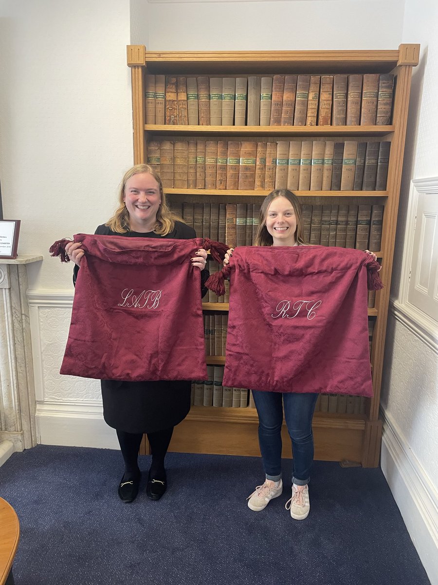 A very proud moment for <a href="/No18chambers/">No18 Chambers</a> , when you get to present not 1 but 2 Red bags to your counsel.. ( a "red bag" is a prestigious honour for a junior barrister, presented by a KC to recognize exceptional contributions to a case)