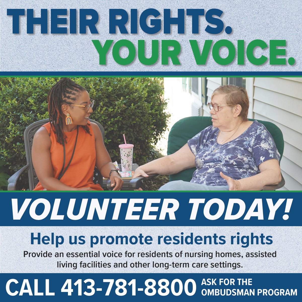 Our volunteer Ombudsmen serve as a vital voice for residents in nursing homes, assisted living facilities, and other long-term care settings. They listen to residents and assist in resolving any problems or issues they may face.

VOLUNTEER TODAY:  gsssi.org/volunteer