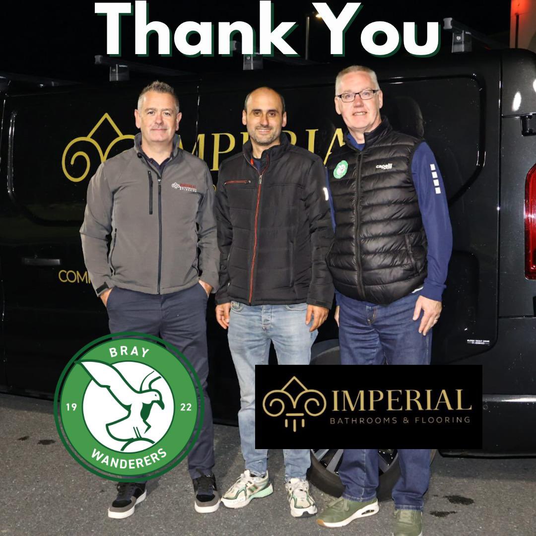 𝐓𝐇𝐀𝐍𝐊 𝐘𝐎𝐔

The club would like to thank Imperial Bathrooms and Flooring for their recent sponsorship of the Kerry game

As a loyal and long standing sponsor, we value the continued successful partnership 👏