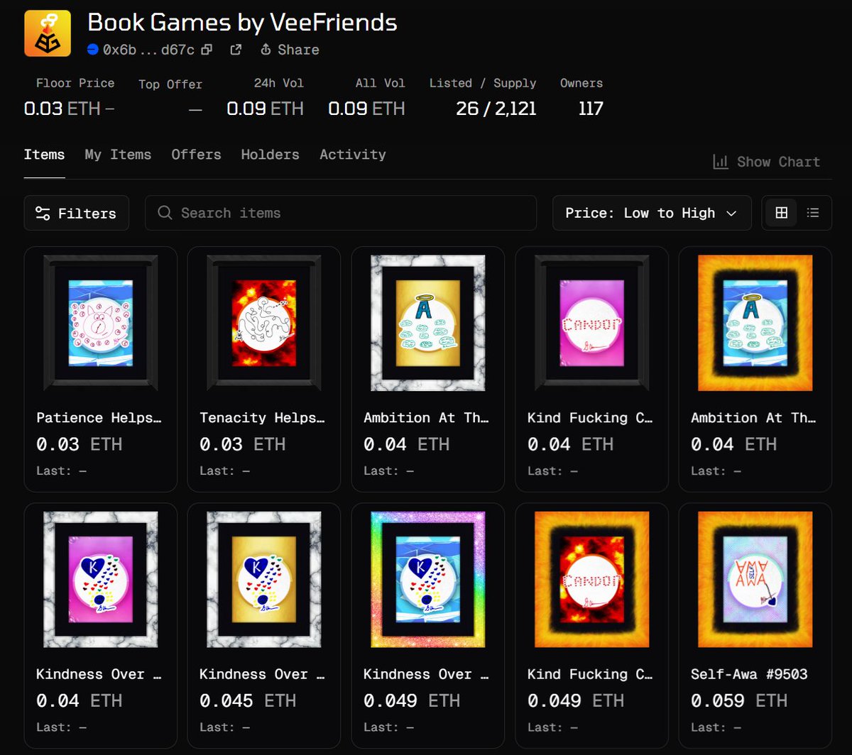 rarible's tweet image. The next chapter for Book Games is on @base 🟦
You can now trade them on Rarible 💛