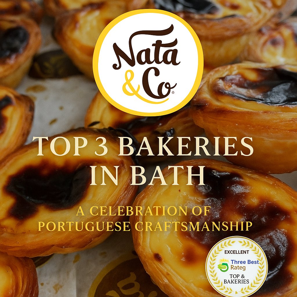 Proudly ranked among the Top 3 Bakeries in Bath 2025.
A true celebration of Portuguese craftsmanship 🇵🇹✨
#NataAndCo #Top3Bakeries #PastelDeNata