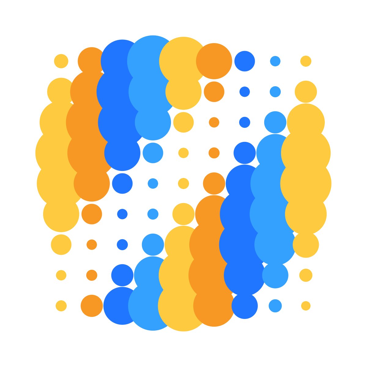 toskamatika's tweet image. 🟡🔵🟡🔵

#p5js #generativeart #genart #dailycoding #creativecoding