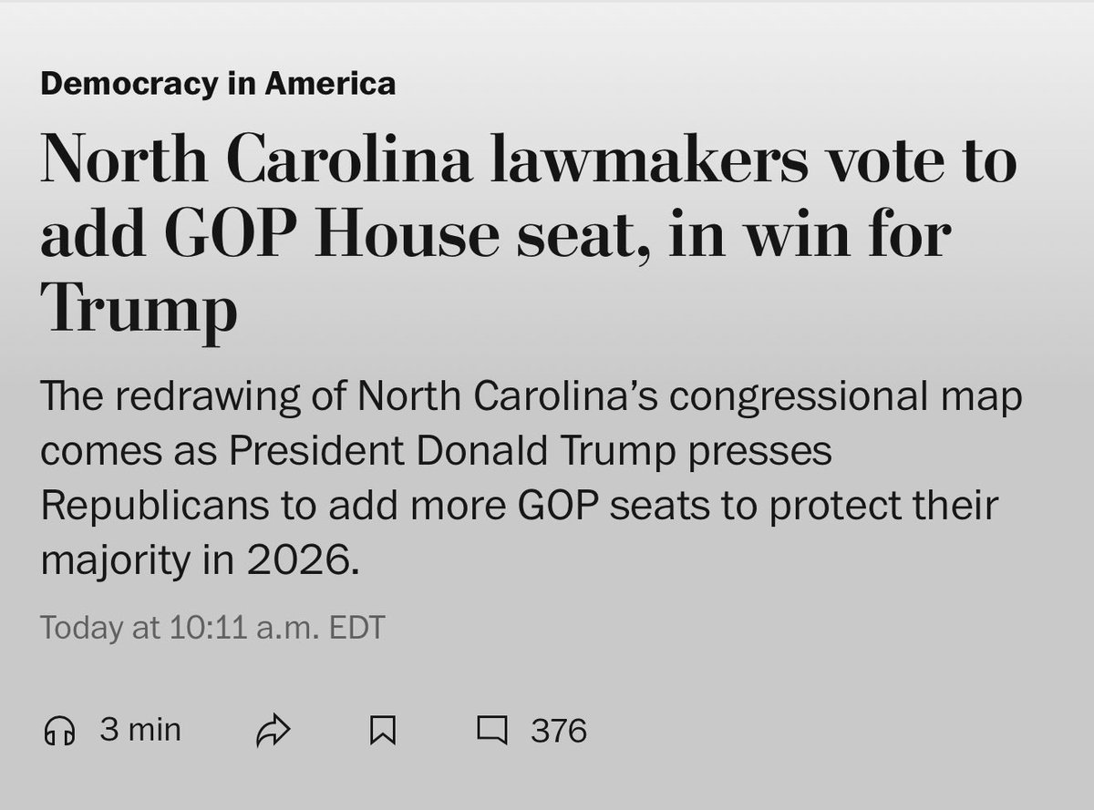 Can’t pass a budget, but can pass a rigged map. 

Can’t pay their teachers, but can do Trump’s bidding.

Can’t fund law enforcement, but can bend the knee to their Dear Leader.

What a disgusting display of party over country.