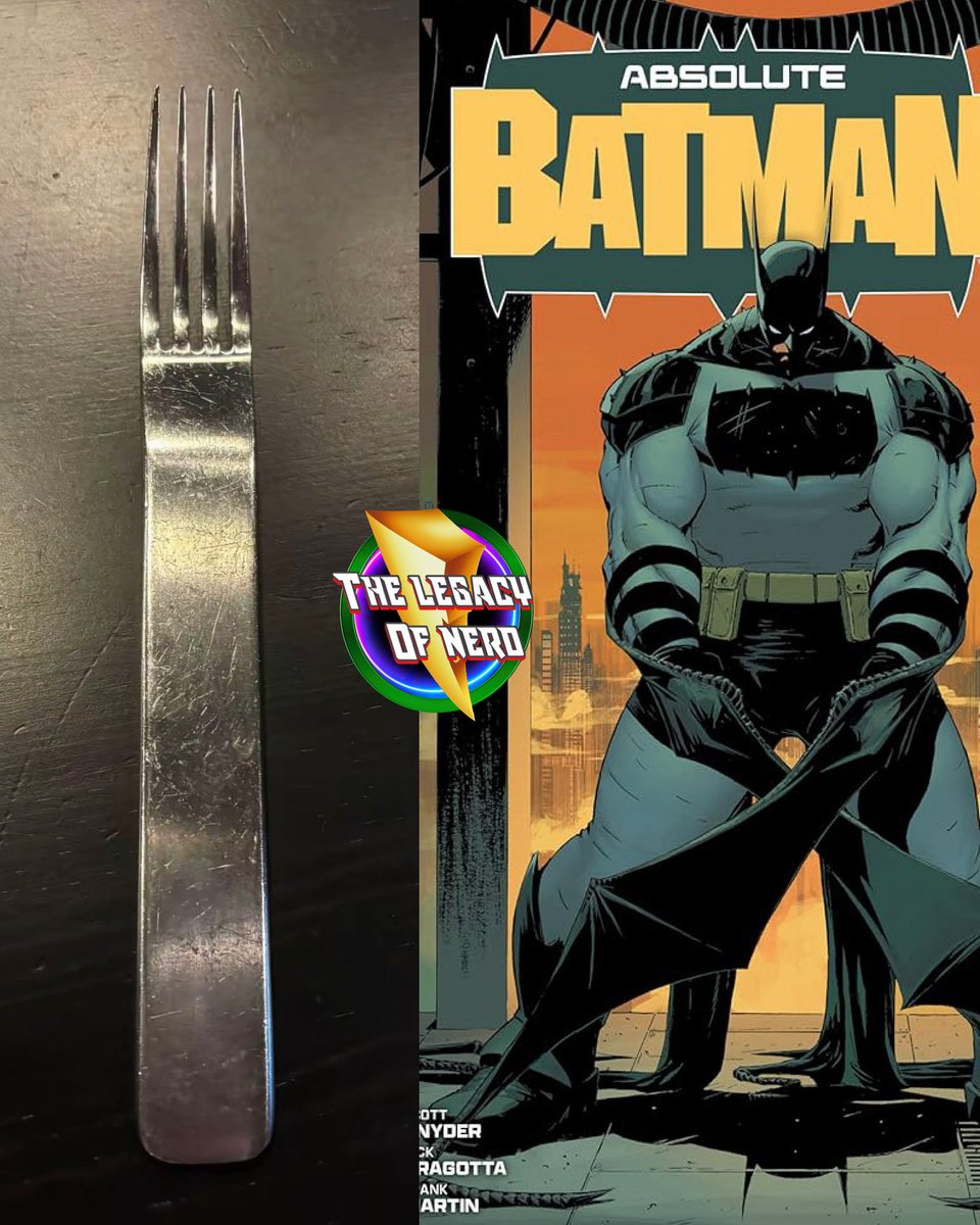 thelegacyofnerd's tweet image. I’m not sure why, but this fork reminds me of Absolute Batman