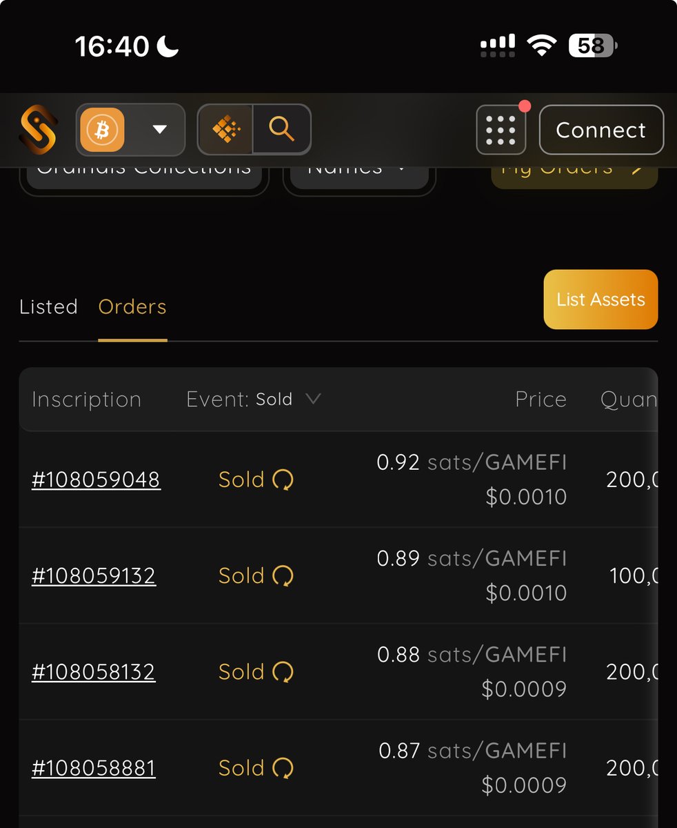 GameFibrc20_cn's tweet image. ❗️❗️❗️ $GameFi 再次成为过去 24 小时@unisat_wallet
和@bestinslotxyz上交易量排名第一的 BRC2.0 无可替代龙一代币🚀🚀🚀
这只是 GameFi 运动的开始🛫
📷自由和公平将永远引领潮流
unisat.io/market/brc20_p…
bestinslot.xyz/brc2.0/gamefi
#Bitcoin #Ordinals #Runes #BRC20 #铭文