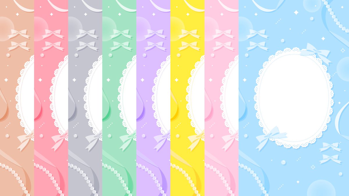 okumono1's tweet image. 🌟NEW🌟
👗パステルかわいいテーマカラー背景(8種)
sozaino.site/archives/27655
sozaino.site/archives/27676
sozaino.site/archives/27681
立ち絵や衣装の背景、記念日のサムネなどいろんな場面で使えるフリー素材です。
16:9、9:16、1:1の3パターン✍️
#フリー素材 #Vtuber素材