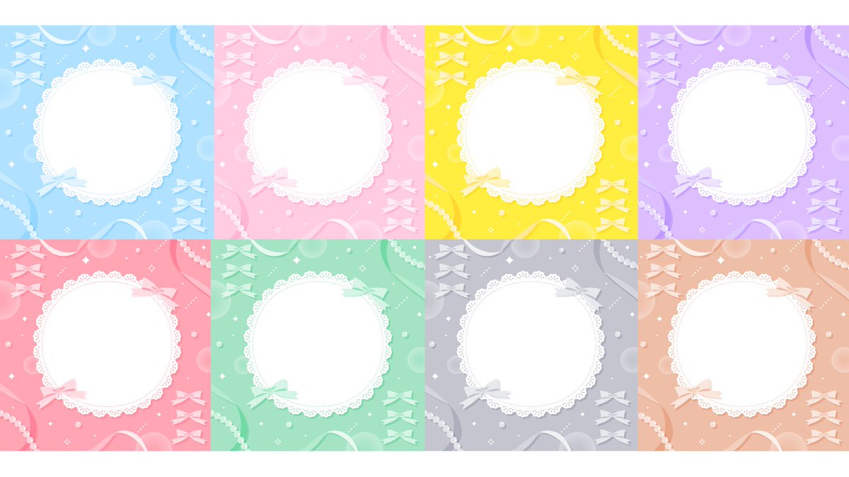 okumono1's tweet image. 🌟NEW🌟
👗パステルかわいいテーマカラー背景(8種)
sozaino.site/archives/27655
sozaino.site/archives/27676
sozaino.site/archives/27681
立ち絵や衣装の背景、記念日のサムネなどいろんな場面で使えるフリー素材です。
16:9、9:16、1:1の3パターン✍️
#フリー素材 #Vtuber素材
