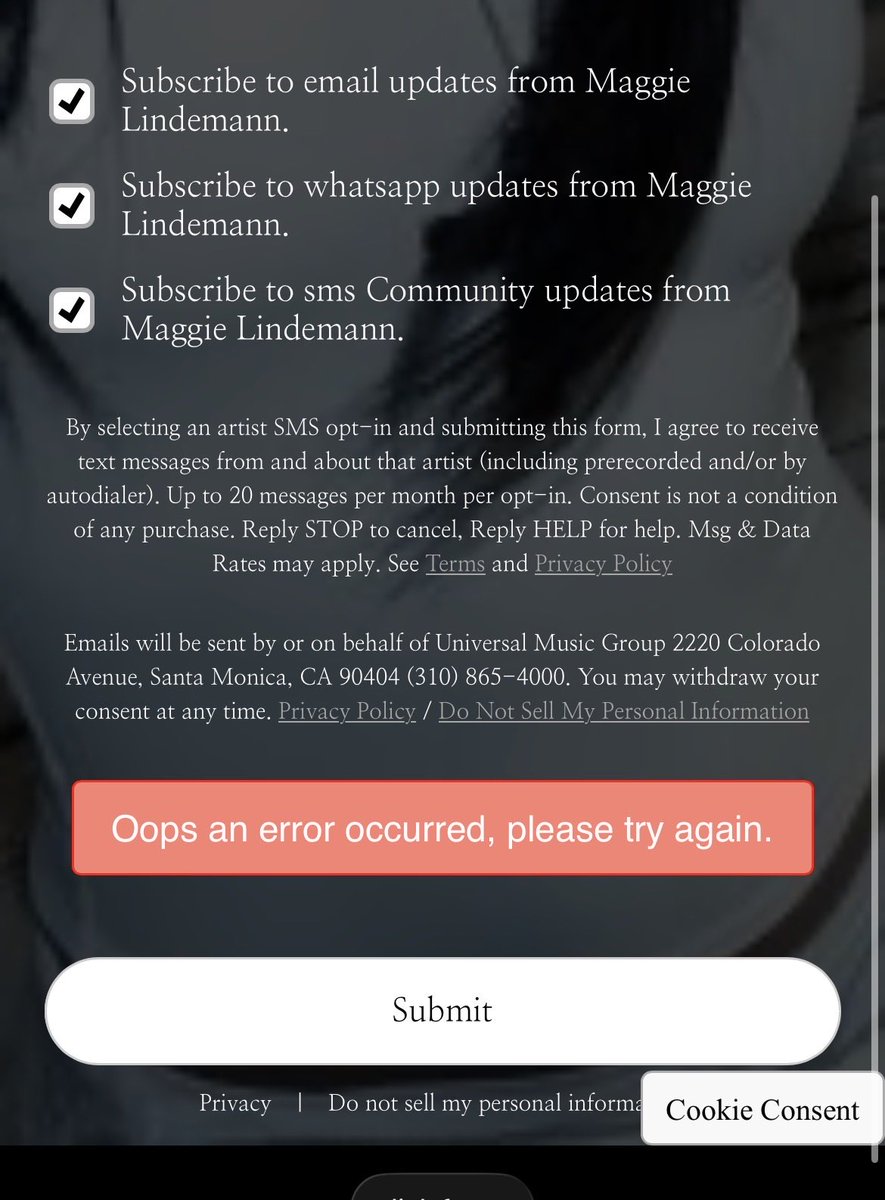 hheadsplit's tweet photo. @MaggieLindemann @geraldtennison we cant sign up for eu dates, keep getting an error ): https://t.co/IO74ypCtHg
