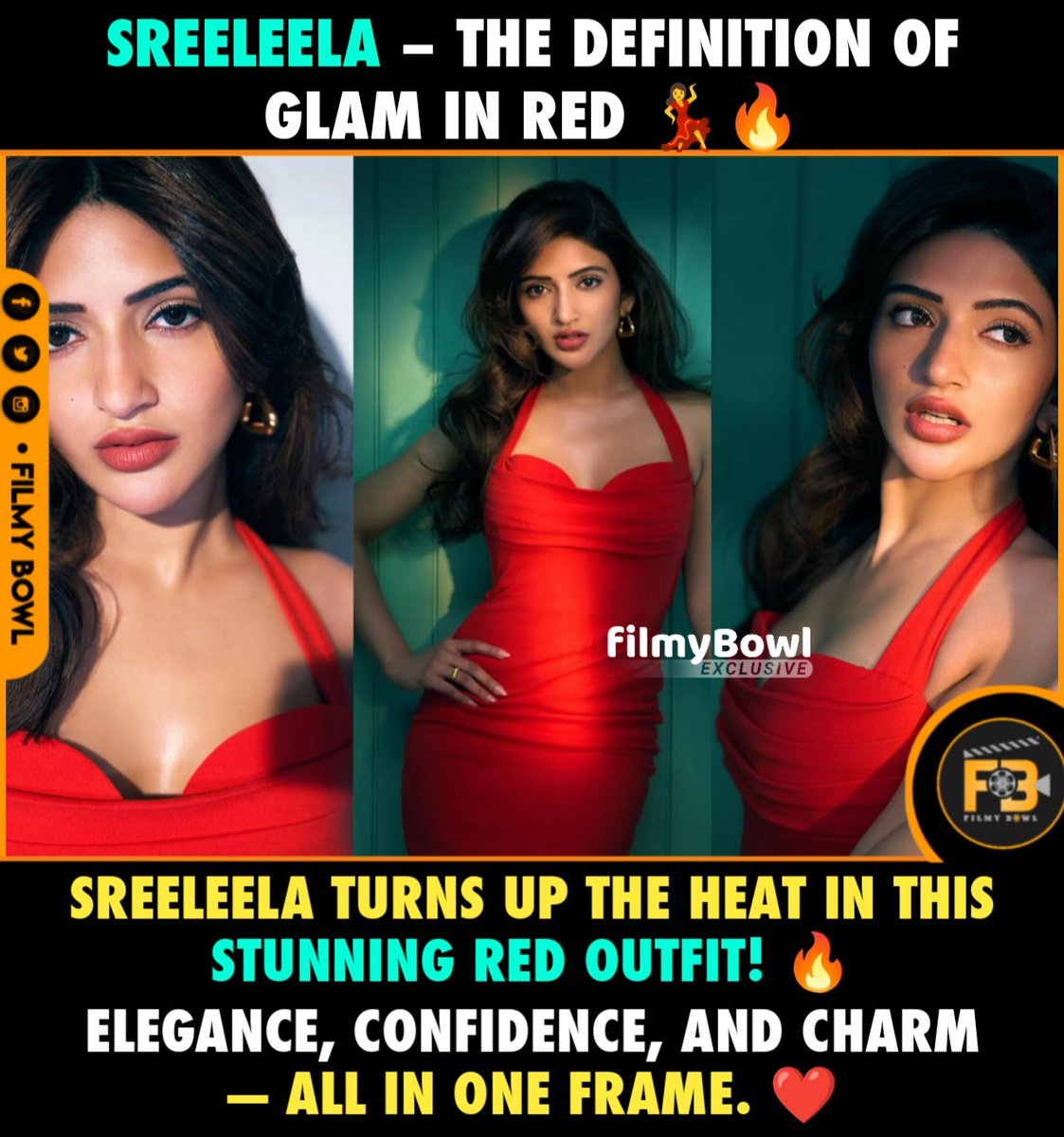 Filmy_Clicks's tweet photo. . @sreeleela14 turns up the heat in this stunning red outfit! 🔥 ❤️ https://t.co/OB87YGkjqI