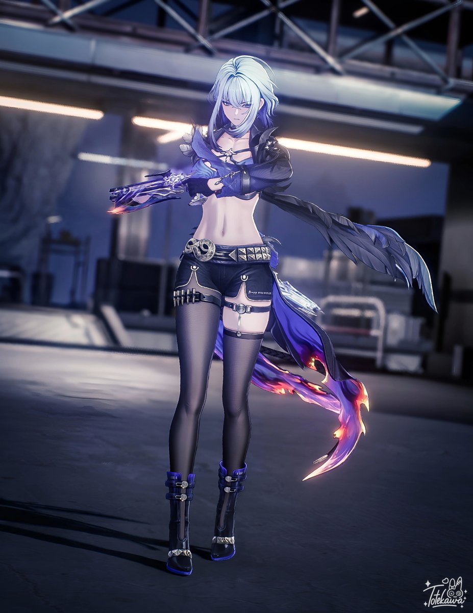 夜を裂く、無言の刃
#鳴潮 #鳴潮写真部
#WutheringWaves 
Galbrena / 嘉贝莉娜 / ガルブレーナ