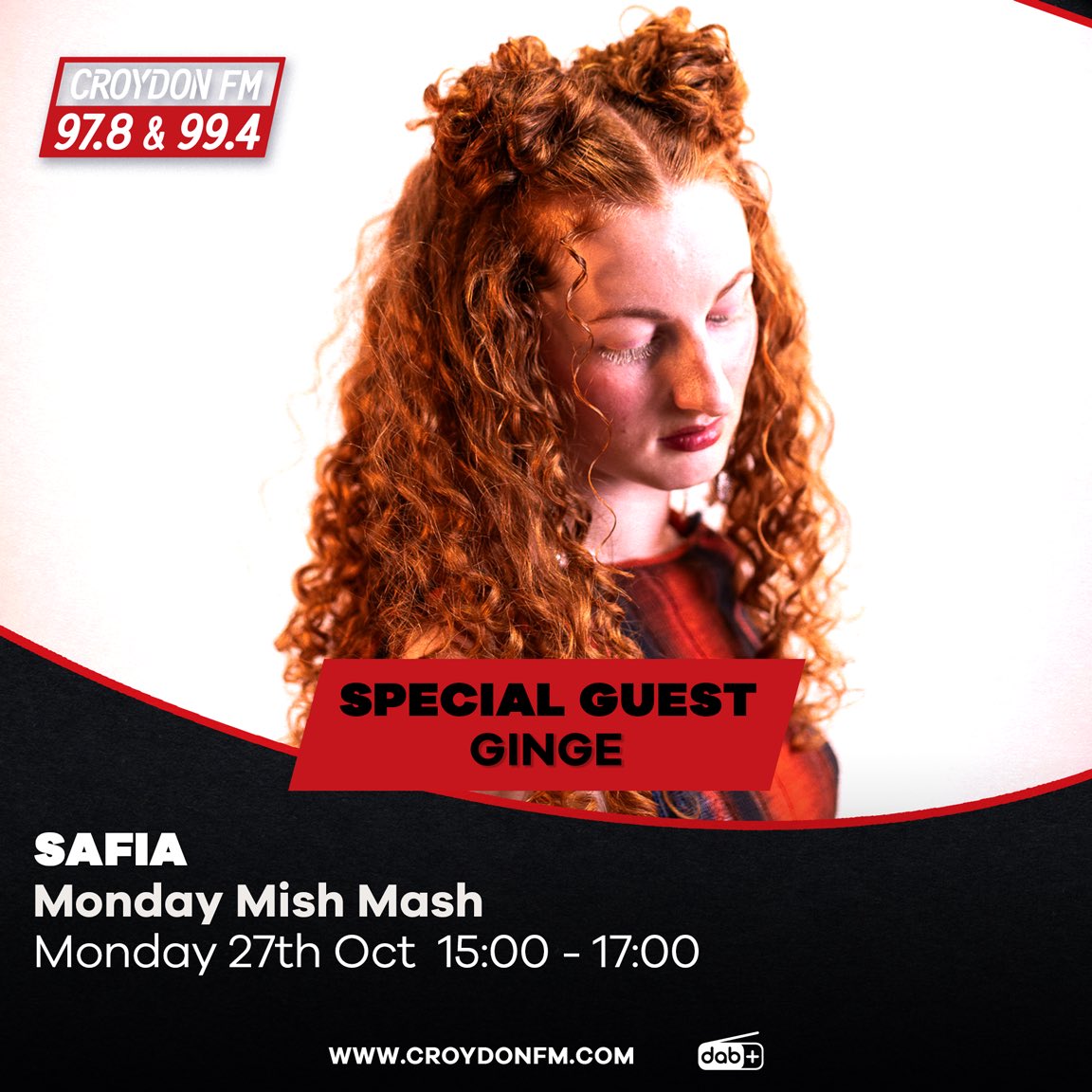 CroydonFM's tweet photo. Final guest line up for the month of October

97.8 + 99.4 FM | https://t.co/SMYblotIOf stay locked! https://t.co/7IBdHcasct