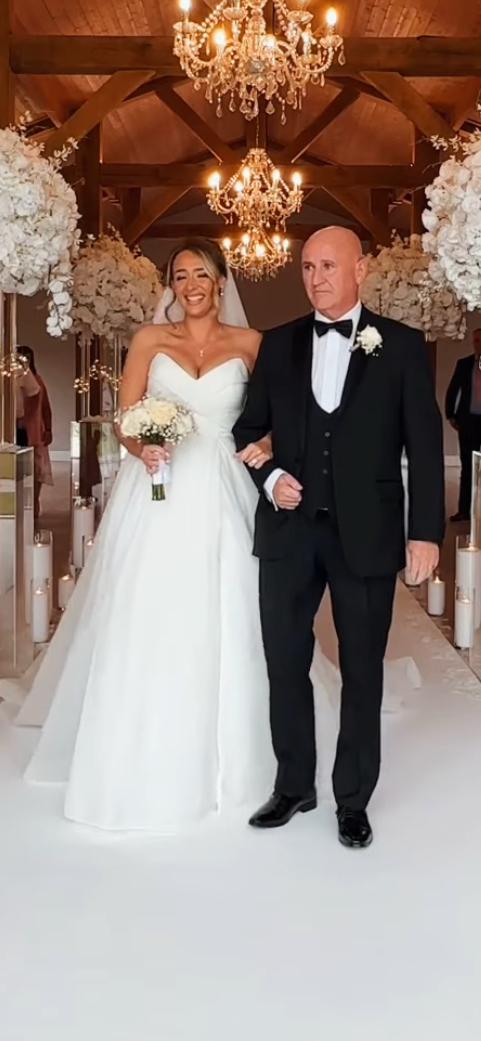 Proudest day walking my eldest daughter down the aisle ❤️