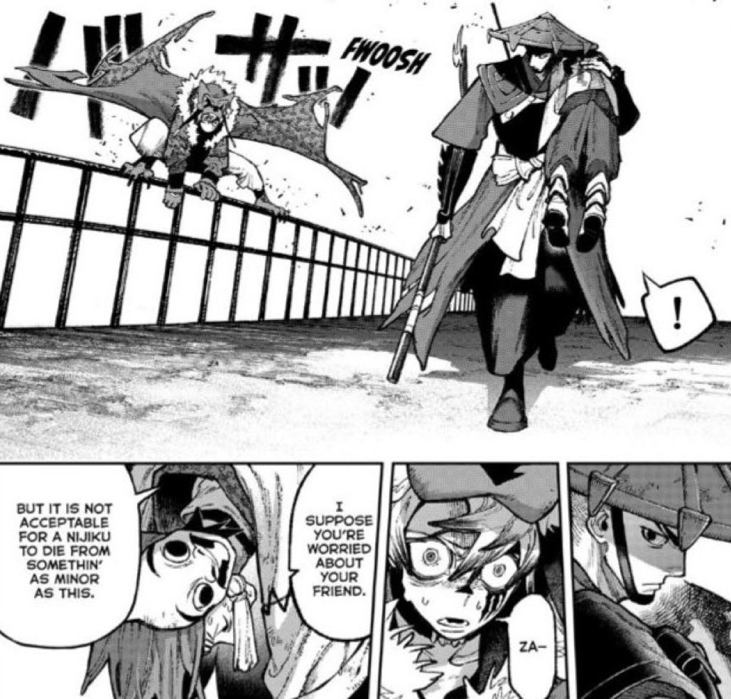 #gachiakuta153 rudo being worried ☹️☹️ #gokashade