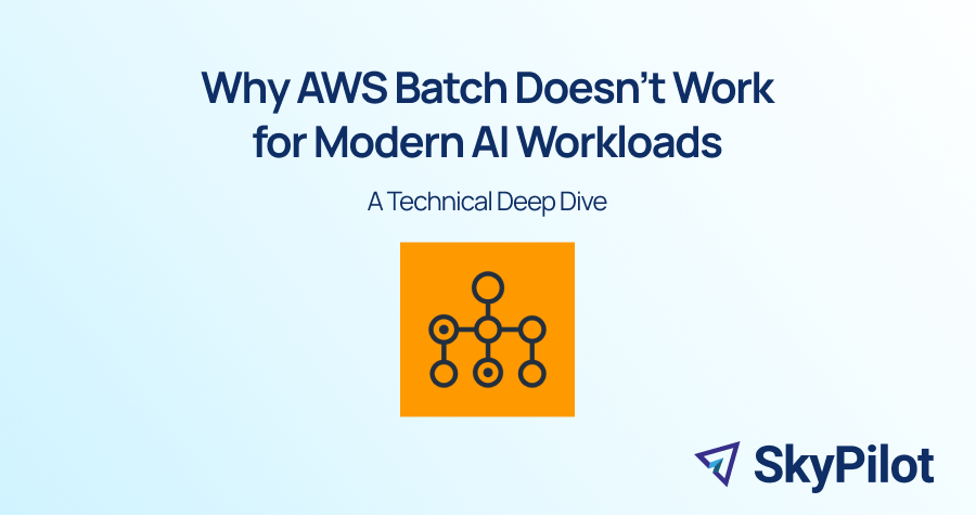 AWS outage is a reminder: single-region is fragile. Modern AI teams demand region &amp; cloud agnostic tooling.🧐

We compared AWS Batch vs SkyPilot for AI. See how SkyPilot offers global GPU scheduling/recovery -- with faster iteration and 11x cost savings:

blog.skypilot.co/aws-batch-vs-s…