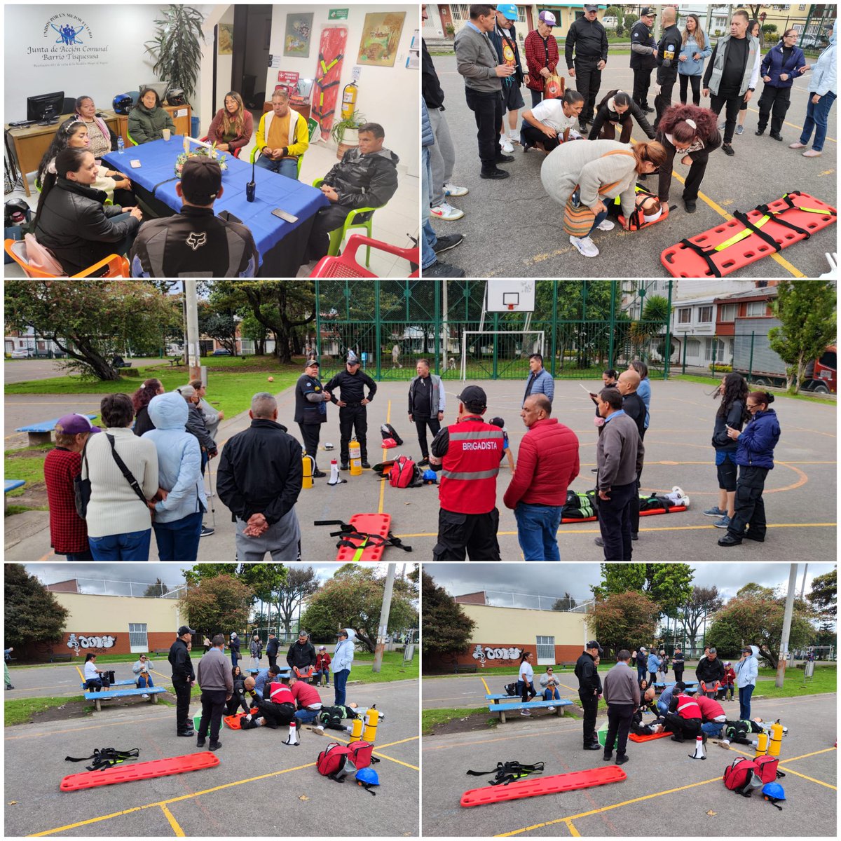 #Apoyo86 #GrupoOperativo

Desarrollamos una jornada de apoyo y capacitación en primeros auxilios y técnicas de rescate como preparación previa al Simulacro Distrital, con el propósito de fortalecer la confianza, el liderazgo y la participación ciudadana en Tisquesusa ENGATIVÁ.