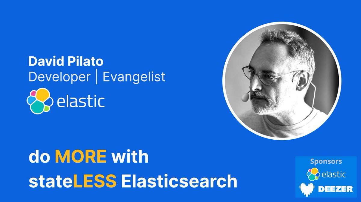 dadoonet's tweet image. 📣 Rappel : je vous parlerai de l'implémentation technique derrière #Elasticsearch Serverless lors du prochain meetup où nous serons accueillis par @Deezer. C'est le 04 novembre 2025 à 19h.
Inscriptions 👉🏼 meetup.com/elasticfr/even…