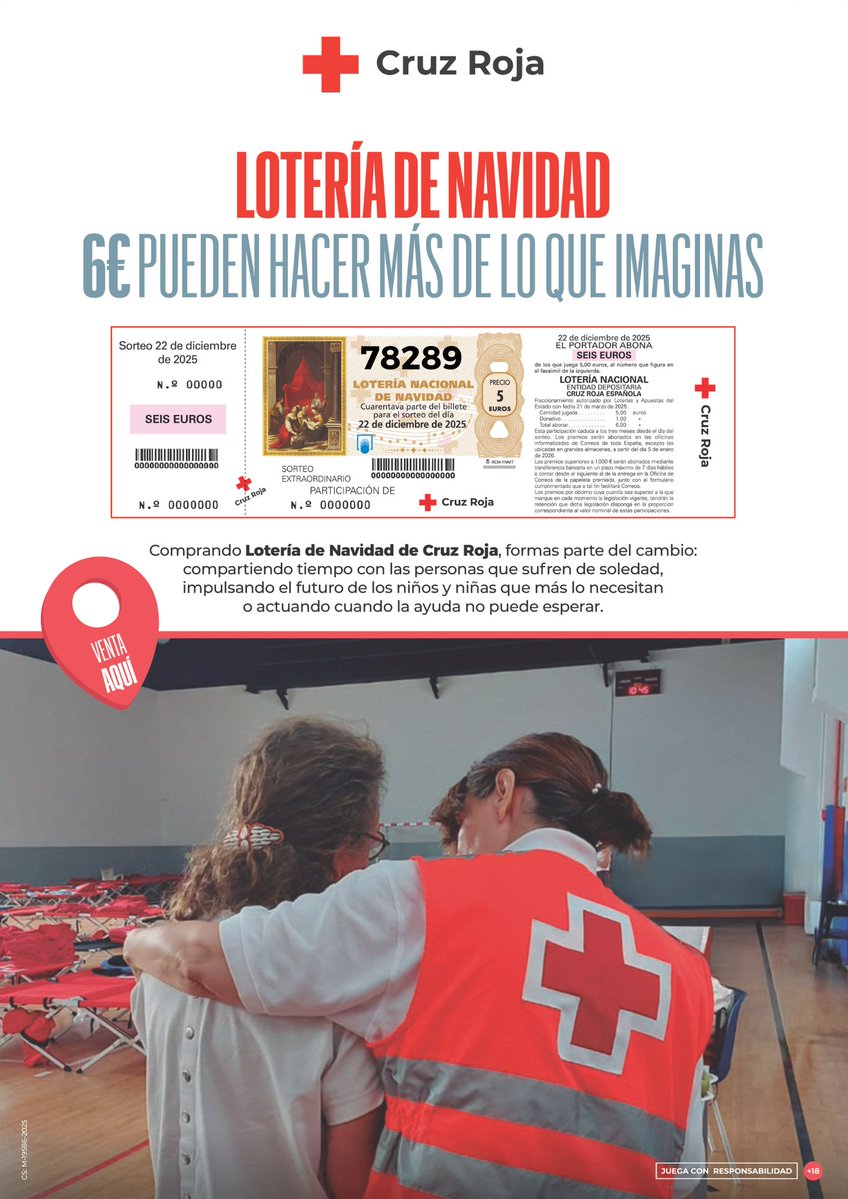 Ya tenemos el número de la participación de la Lotería de Navidad. ¡No te quedes sin él!

Está disponible en nuestras sedes y centros de la capital y la provincia.