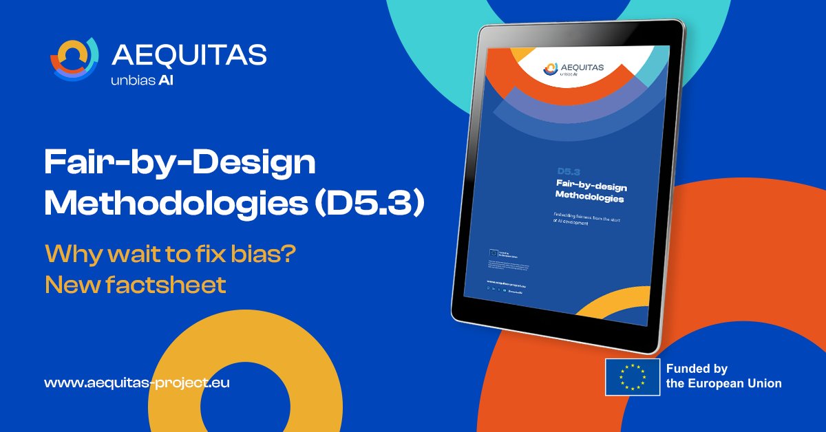 aequitasEU's tweet image. AI isn't automatically fair! 🚫
Get the AEQUITAS factsheet on Fair-by-Design Methodologies. It shows why fixing bias after deployment is too late. Learn how fairness must be built-in from the start for ethical AI in hiring & healthcare.
Read D5.3 here: aequitas-project.eu/results/d5-3-f…