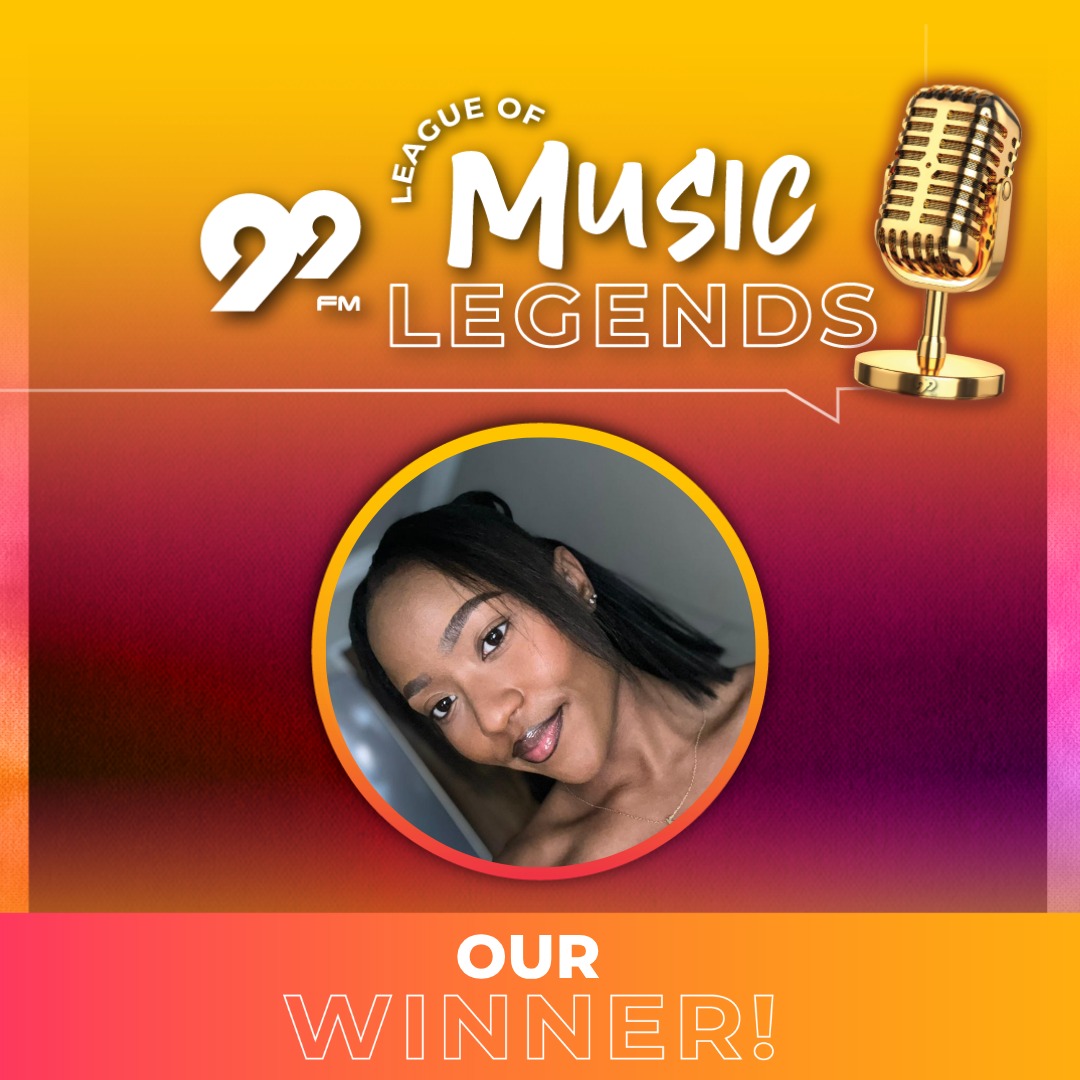CONGRATULATIONS! 🎉
A big shoutout to Zuraida Namases, our N$500 winner in last Fridays League of Music Legends draw!

Zuraida bagged the cash just for voting this week.

Thanks to everyone who cast their vote and keep it locked to 99FM for more chances to win! 🙌