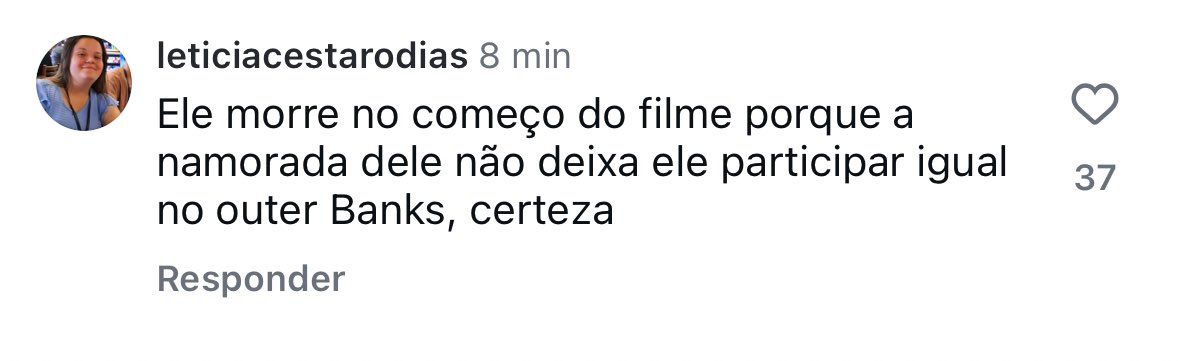 eu to me pocando com o comentário dessa diva no instagram