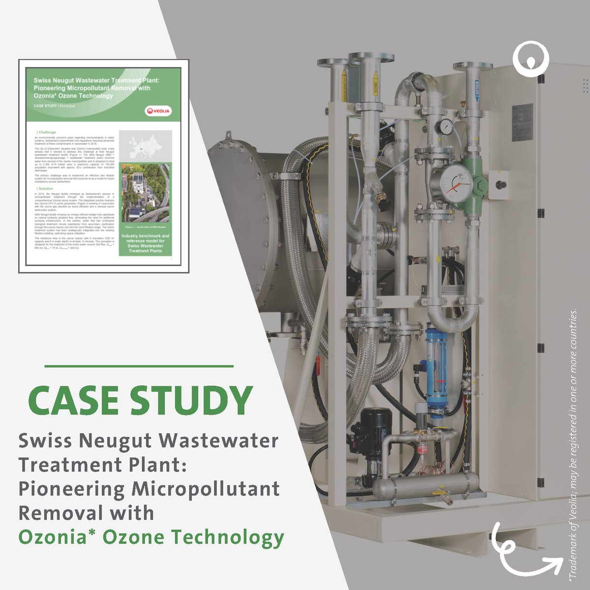 Switzerland's ARA Neugut is the blueprint for EU compliance, using our #Ozonia system for over a decade of proven #micropollutant removal. 💧

You need experience, not experiments. Get the full ARA Neugut case study &amp; roadmap: bit.ly/474v8pB