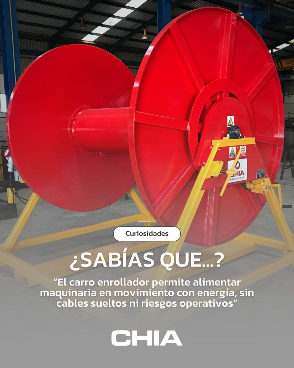 ¿Sabías que un carro enrollador permite mover maquinaria con alimentación eléctrica segura y sin cables sueltos?

Ideal para operaciones portuarias ⚙️
espirales.es/sector-portuar…

#IngenieríaCHIA #LogísticaPortuaria #CuriosidadesIndustriales