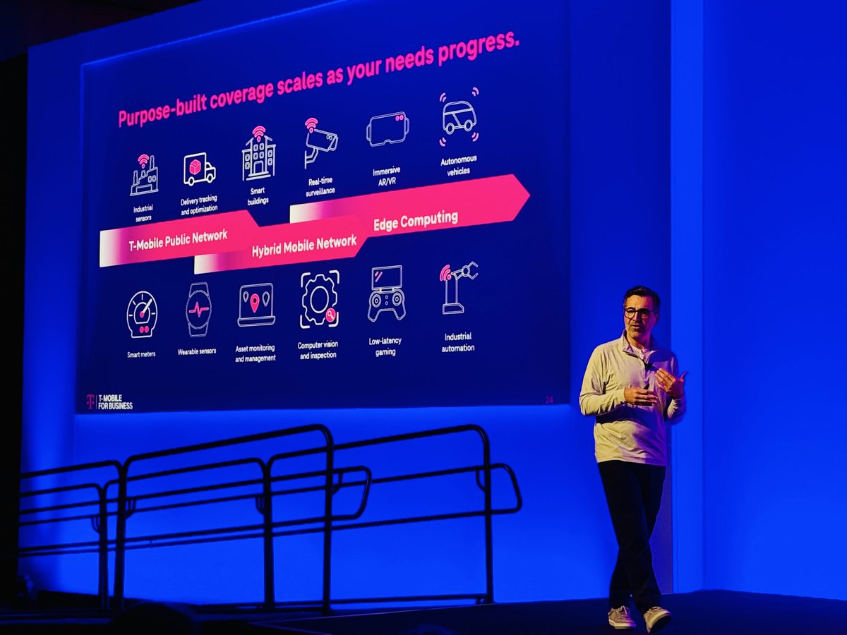_TechMode's tweet image. This is what businesses up and down the country want to hear:
‘Purpose-built coverage scales as your needs progress’ 
Insightful presentation from @MoKatibeh at #GartnerSYM right now.
@TMobileBusiness Partner | Innovate25