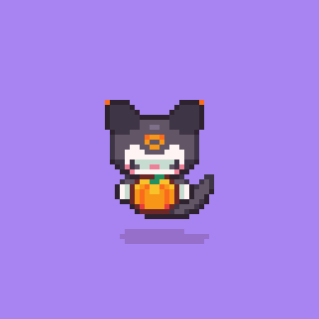 just a lil spooky kuromi to bless your feed 🎃💜