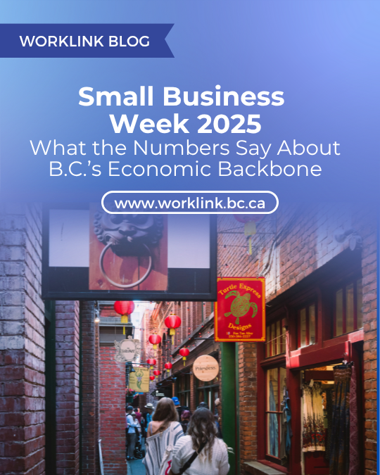 💡 Small Business Week Spotlight 💼
98% of B.C. businesses are small—but they’re facing big challenges. From labour shortages to tech gaps, resilience is key.

Discover how targeted programs are helping them grow: ow.ly/Ukcp50Xa4om

#SmallBusinessWeek #BCBusiness