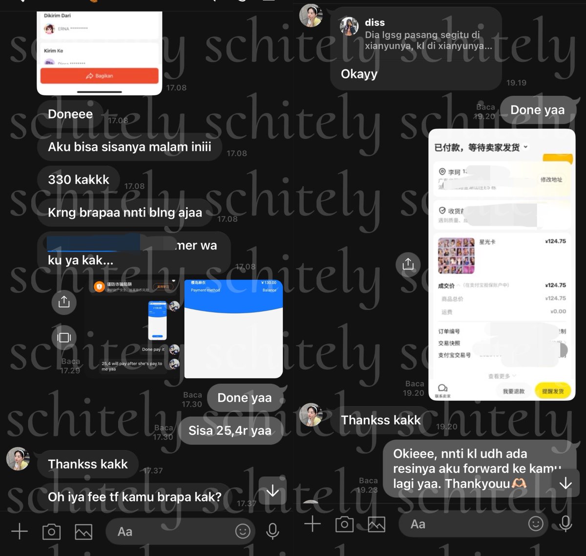 schitely's tweet photo. 🇨🇳Proof Jasa Chat, Co dan Tf Ch🇨🇳
>> Xianyu, Weibo, Wexchat, Alipay

𝑏𝑦 𝑆𝑐ℎ𝑖𝑡𝑒𝑙𝑦 https://t.co/mauslAQ56C