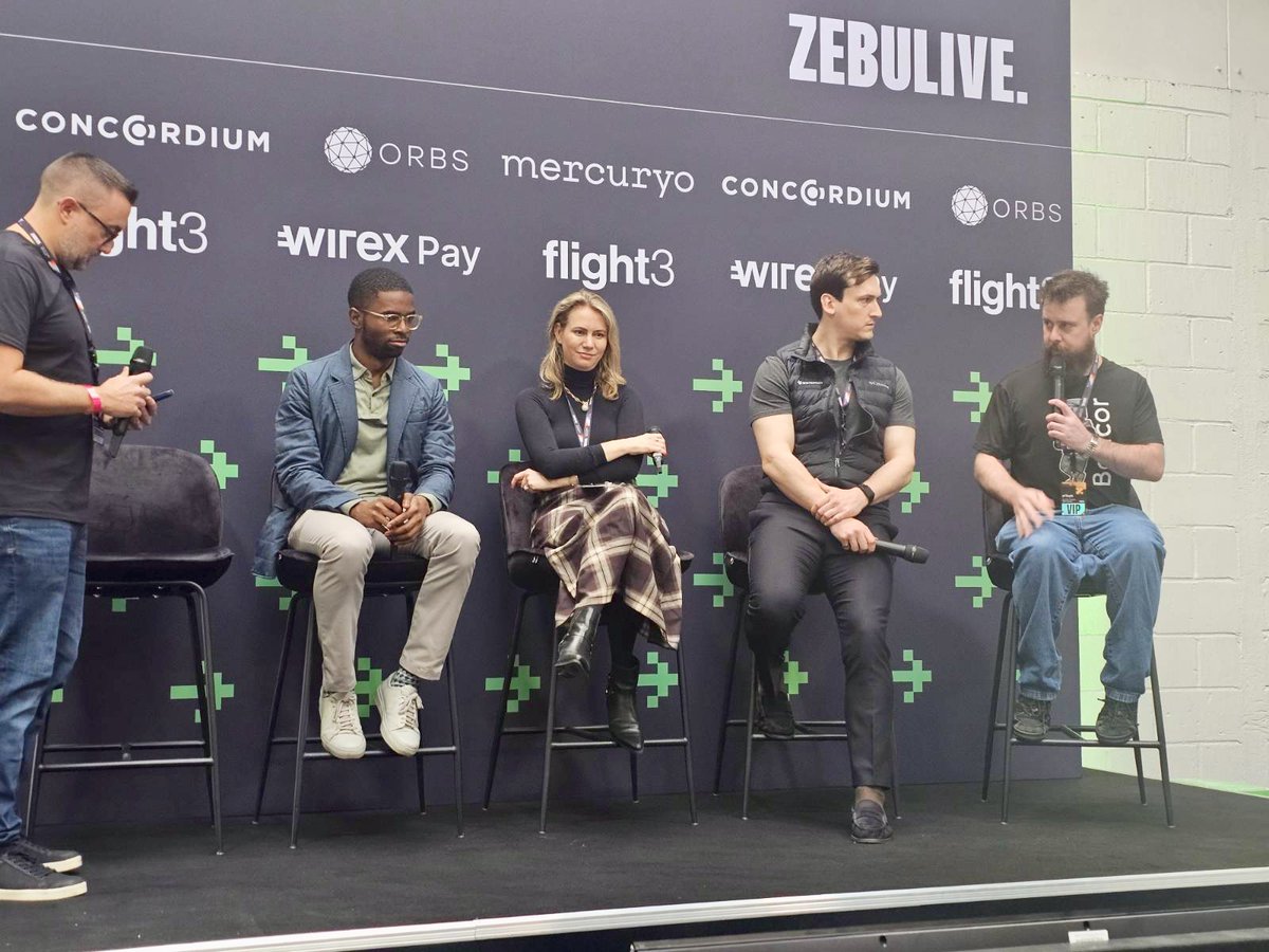 Bancor Project Lead <a href="/MBRichardson87/">Mark Richardson</a> live at <a href="/Zebu_live/">Zebu Live</a> 🎙️

"Financialization and tokenization are not the same thing."

Sharing insights on “The Financialization of Consensus: Unlocking a New Yield-Bearing Asset Class” — exploring how validator economics and consensus design are