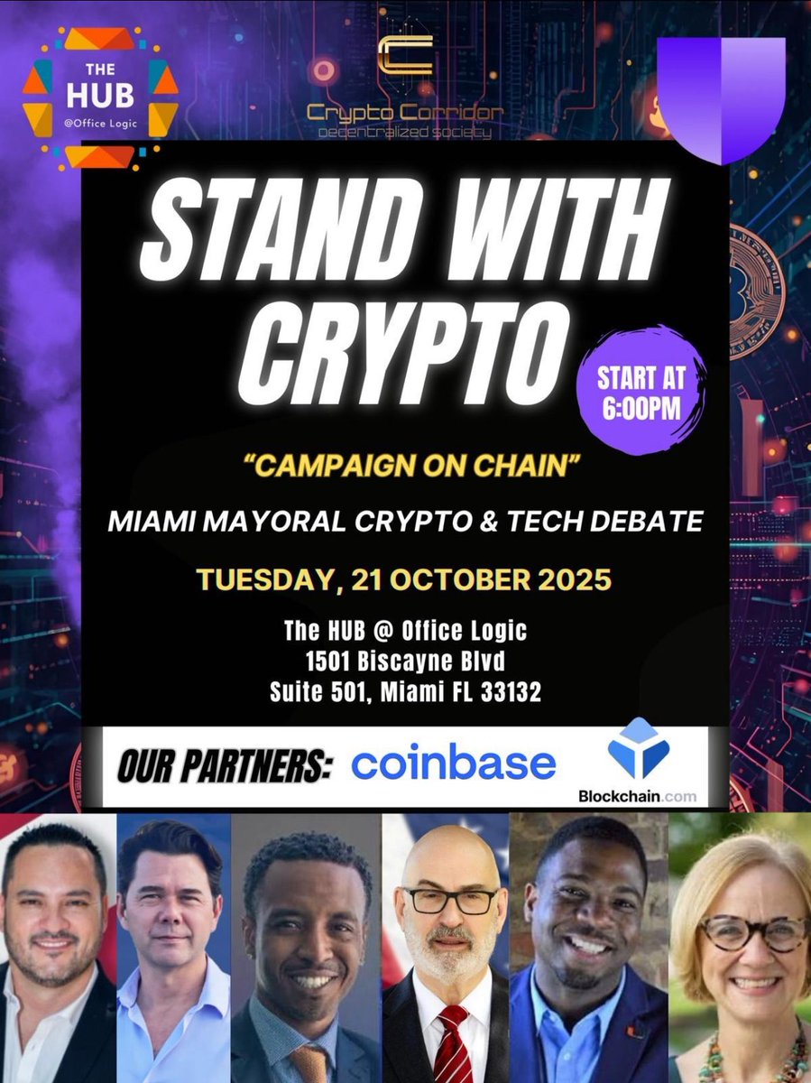 If you’re in Miami, you’ll definitely want to be at this incredible event. 

‘Campaign on Chain’ is here to represent all of the crypto bros and heroes, and also those that could care less about ‘crypto’ but haven’t yet heard what blockchain will do for their lives and how it