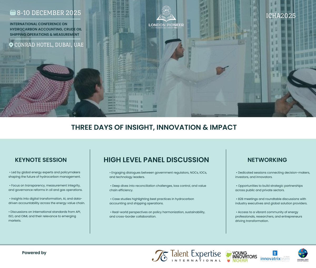 yinigeria's tweet image. Registration is now open for the 2025 International Conference on Hydrocarbon Accounting, Crude Oil Shipping Operations &amp;amp; Measurement!

This December, global policymakers, researchers, and industry leaders will gather in Dubai, UAE, to explore the future of transparency,…