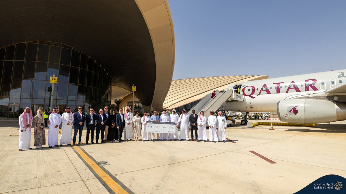 #DOHtoRSI 🇶🇦 🇸🇦 

الخطوط الجوية القطرية تفتتح أولى رحلاتها الى مطار البحر الأحمر الدولي، والتي ستربط عدة وجهات عالمية مع "أجمل وجهات العالم" السياحية 🏝️