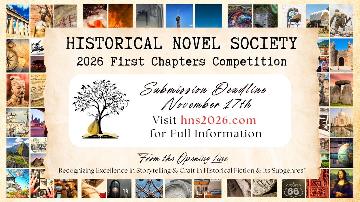 histnovsoc's tweet photo. Authors - Have you submitted your story to the HNS First Chapters Competition?
Friendly reminder the submission deadline is November 17th! Find full information at https://t.co/CBySmX4zM1
Good luck to everyone!
#writingcommunity #writingcompetition #firstchapterscompetition https://t.co/RjGGkBuf7Z