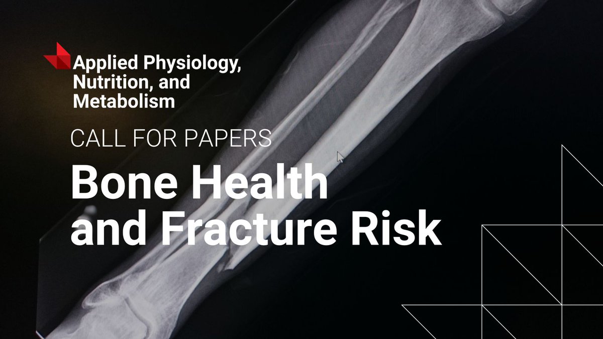 cdnsciencepub's tweet image. Bone health is essential for movement, support, and protecting vital organs. @APNMjournal invites research submissions on exercise, nutrition, and lifestyle factors affecting bone health and fracture risk. Submit by February 1, 2026.
Learn more ▶️ ow.ly/KbVB50UIzbh