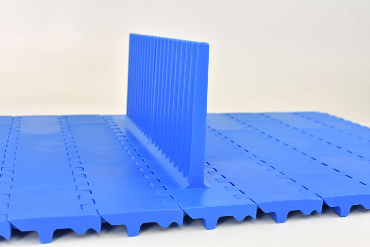 BeltserviceCorp's tweet image. #Modutech HC508 flights with a 1.3&quot; molded indent eliminates small modules used for flight indents, improving the performance on incline application where the belt is supported on the edges.

beltservice.com/our-products/m…

#BeltserviceCorporation #ModularBelts #SanitaryDesign