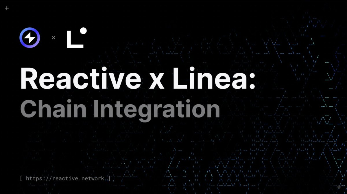 0xReactive's tweet image. Reactive Network x Linea

Reactive has now integrated @LineaBuild Mainnet, enabling it to function as both an origin and a destination chain. This supports the development of smarter, more adaptive applications by allowing seamless movement of data and reactions across networks!…