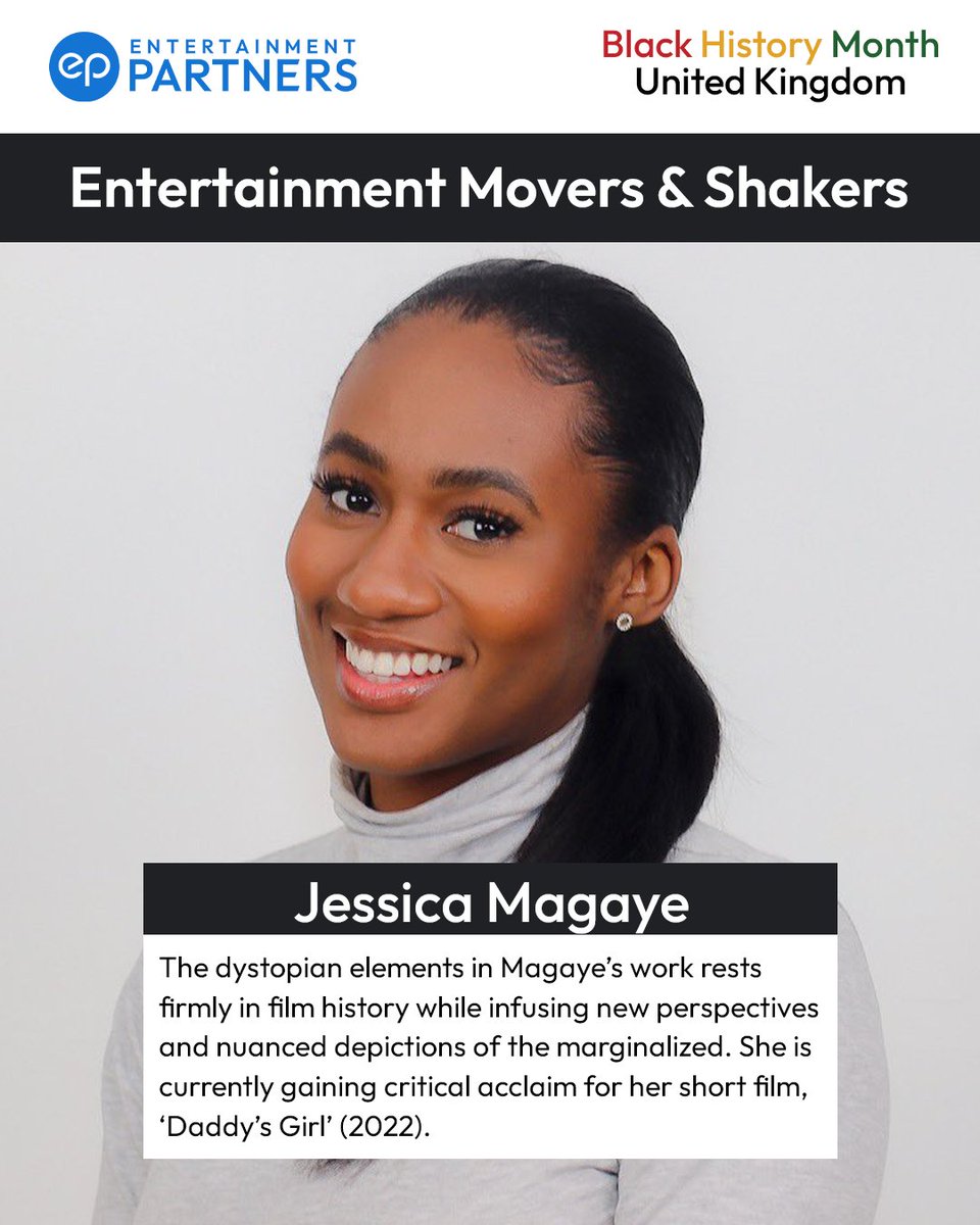A promising new voice, Magaye’s writing and directing shapes the new wave of how Black #British life is portrayed on screen. #BlackHistoryMonthUK