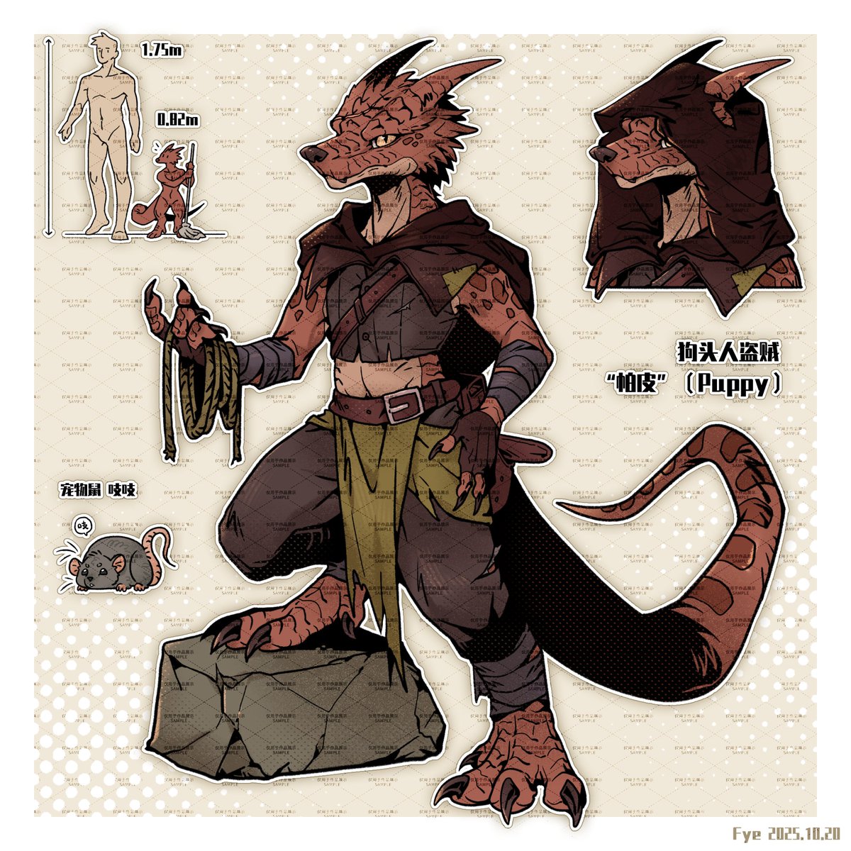 狗头人盗贼，参上！
#DnD #oc #OC #dndoc