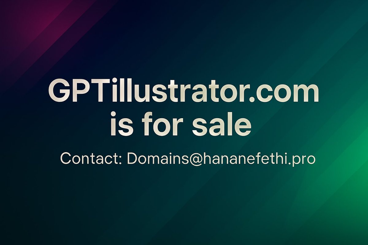 HananeFethi77's tweet photo. https://t.co/JuZPWV3yhr : perfect for AI-powered design tools, generative art platforms, or creative agencies leveraging advanced AI. Secure this unique digital asset to lead the future of intelligent illustration and design. Contact Domains@hananefethi.pro for inquiries https://t.co/dIuQANfdjc