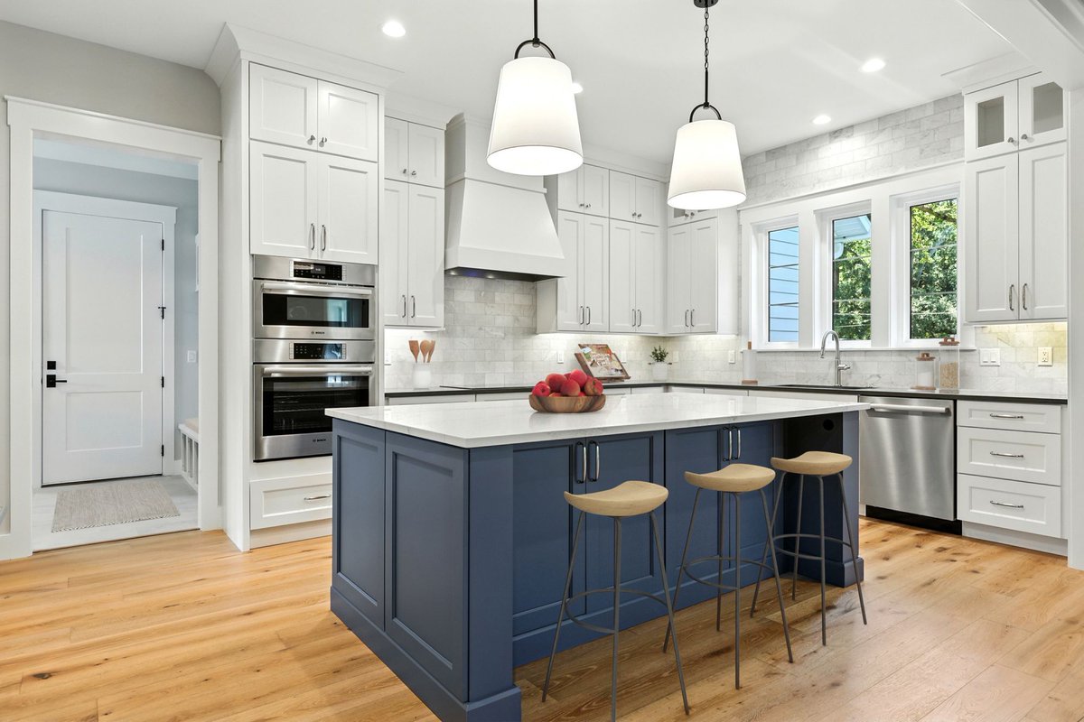 DreamDesign®76, features a roomy kitchen with custom-designed cabinetry, <a href="/cambriasurfaces/">CambriaSurfaces</a> quartz and <a href="/boschusa/">Bosch USA</a> appliances. Full photo album now available in the Gallery on our website. #starrcustom #dreamdesign #dreambuilder #designbuild #custombuildersinjacksonville