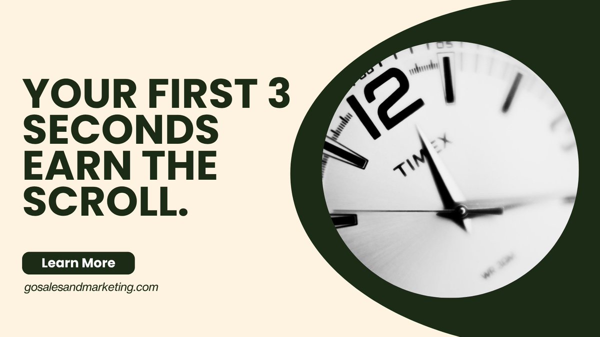 thegoagency's tweet image. Static posts still work.

But your first 3 seconds have to earn the scroll.

Design for attention.

#contentdesign #socialmediaads #attentioneconomy #visualmarketing #brandstrategy