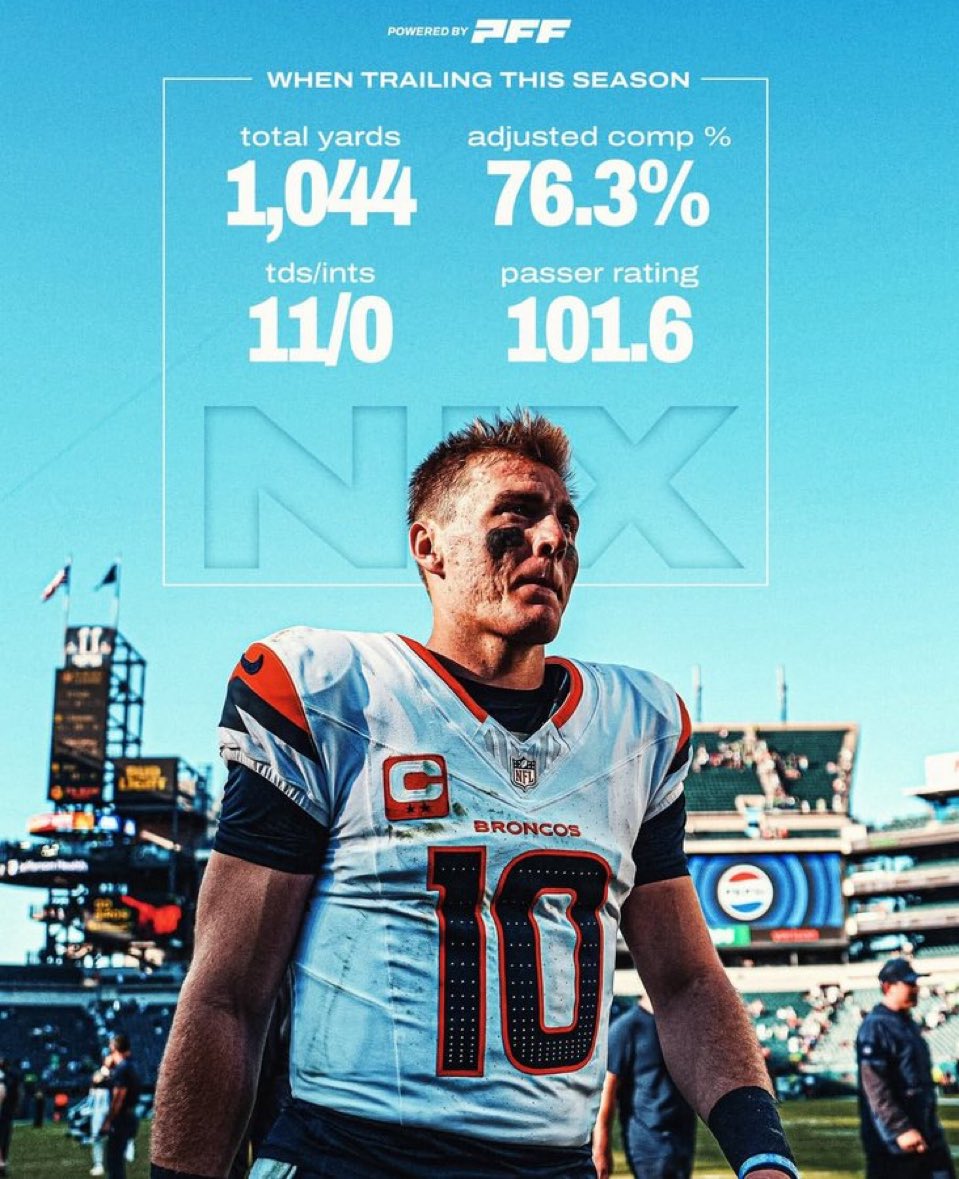 The comeback kid. 

Now let’s have some big leads in the 4th