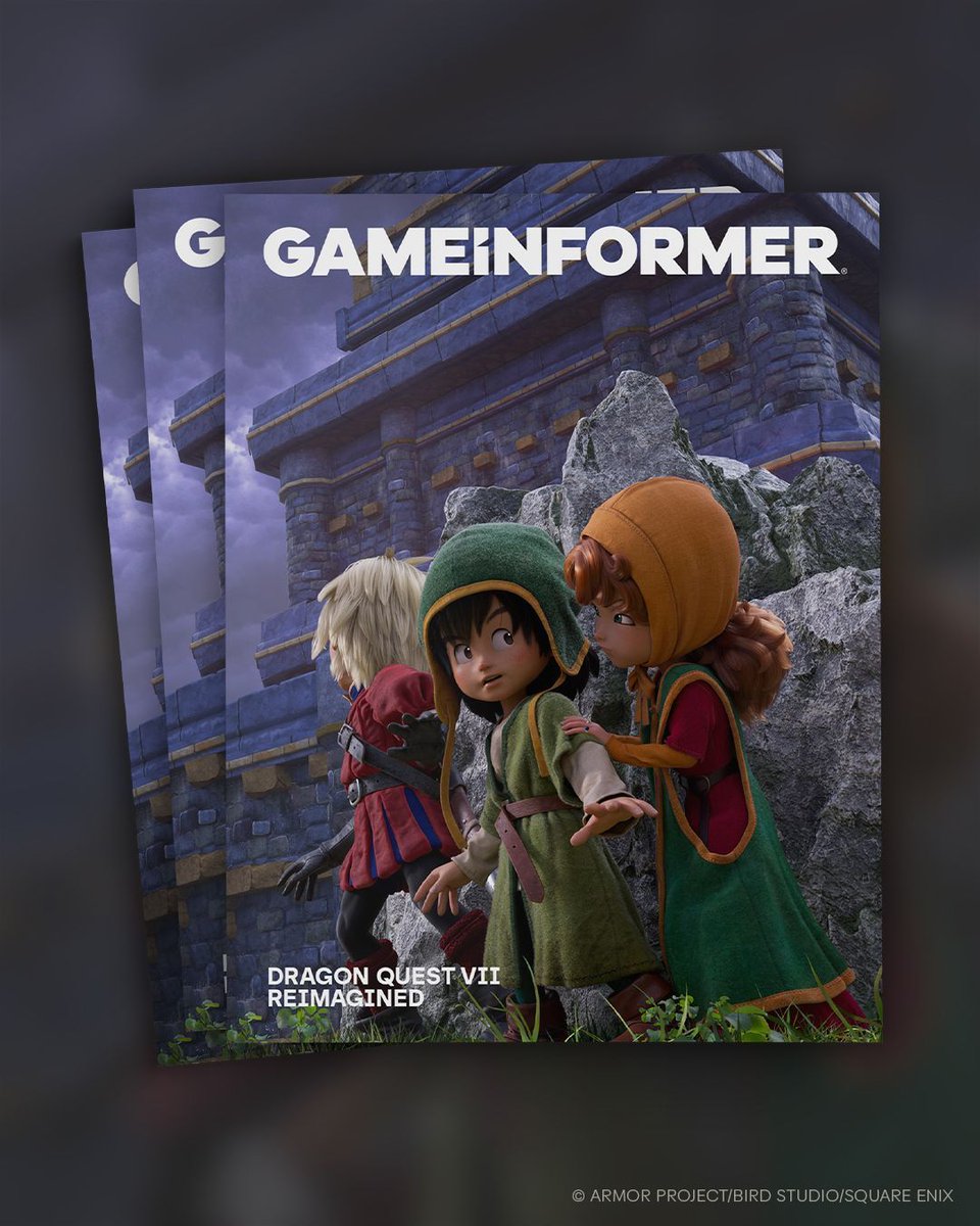 gameinformer's tweet image. COVER REVEAL: For the first time in Game Informer history, a Dragon Quest game is gracing our cover! We went to Tokyo to play Dragon Quest VII Reimagined, interview the team behind it, and dive deep into the history of this prolific RPG franchise. Subscribe today!…