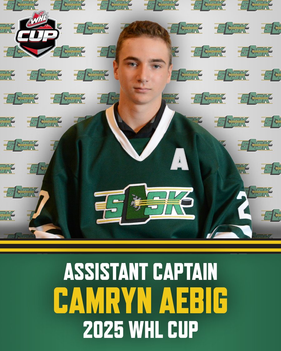 📯 Every great team has leaders who set the tone.

Congratulations to the newly named Team Saskatchewan Male Under-16 Leadership Core for the 2025 #WHLCup this week in Red Deer! 🏒

🟢Captain - Anderson Reschny
 🟡Assistant - Jett Prpich 
 🟢Assistant - Camryn Aebig 
 🟡Assistant